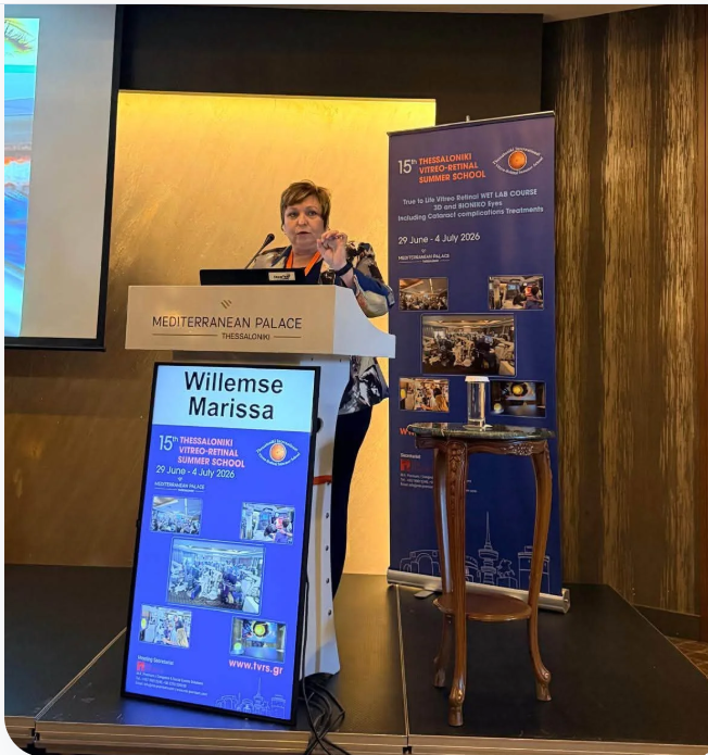Dr Marissa Willemse presenting in Thessaloniki